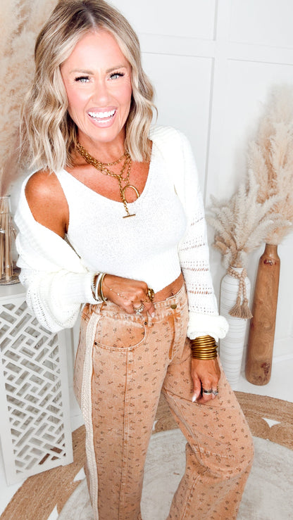 The Seabreeze Top & Cardigan-Off White