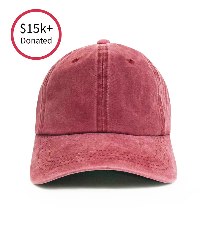 The Signature Dad Hat - Washed Red Charity