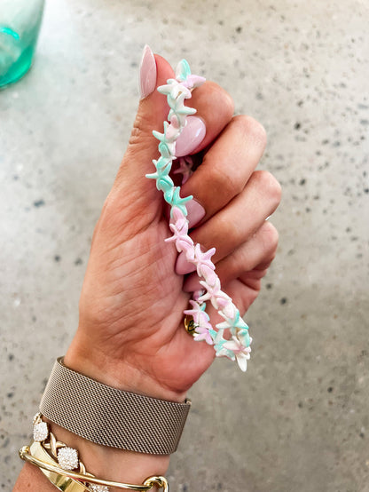 The Splatter Star Anklet-Seafoam