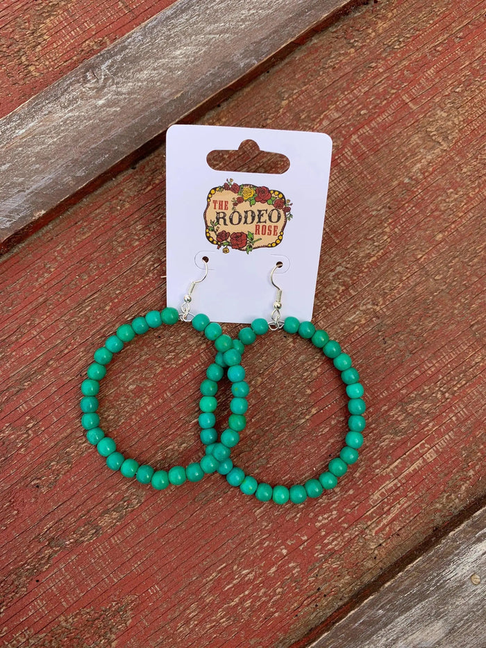 The Vera Beaded Hoop Earings
