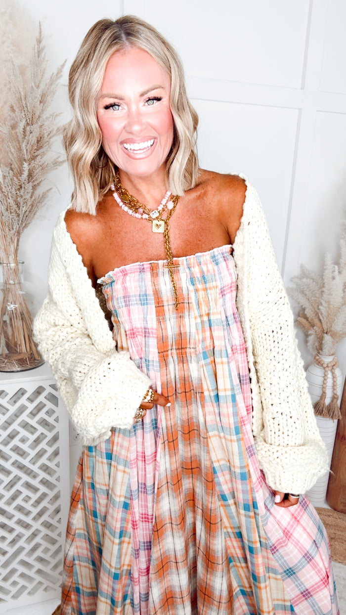 The Whimsy Woven Cardigan-Ivory