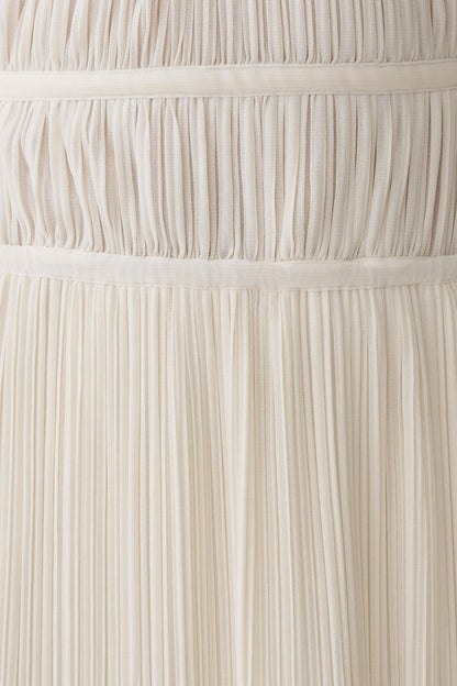 Thien Cowl Halter Midi Dress - Ivory