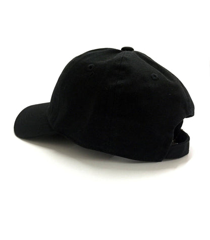 Thinking Cap Embroidered Dad Hat - Black Cotton