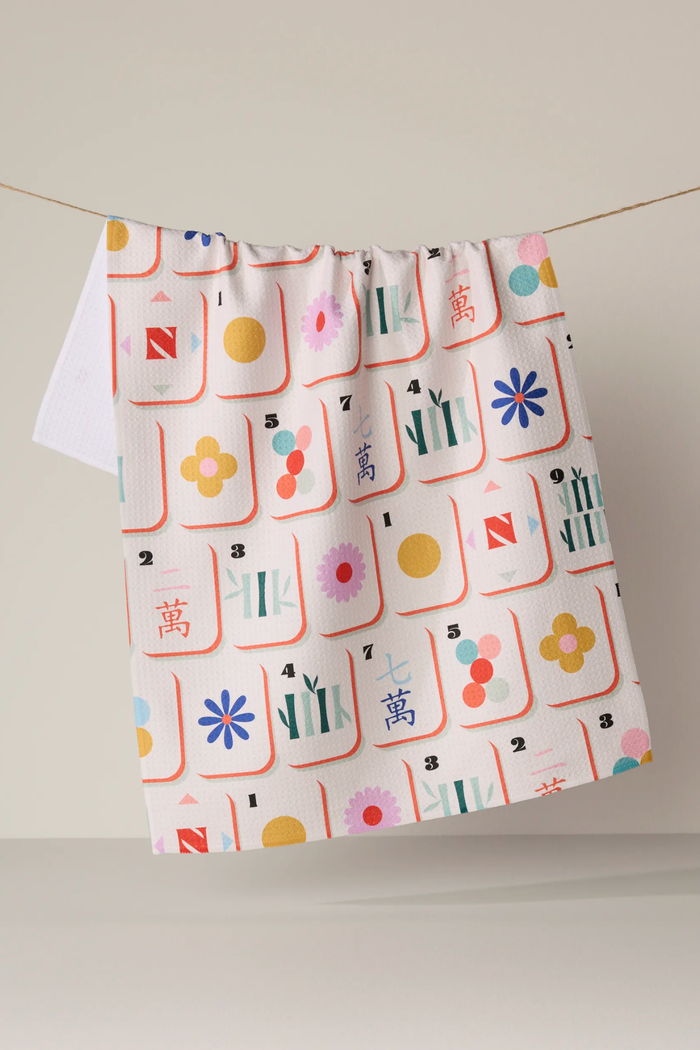Tile Toss Tea Towel