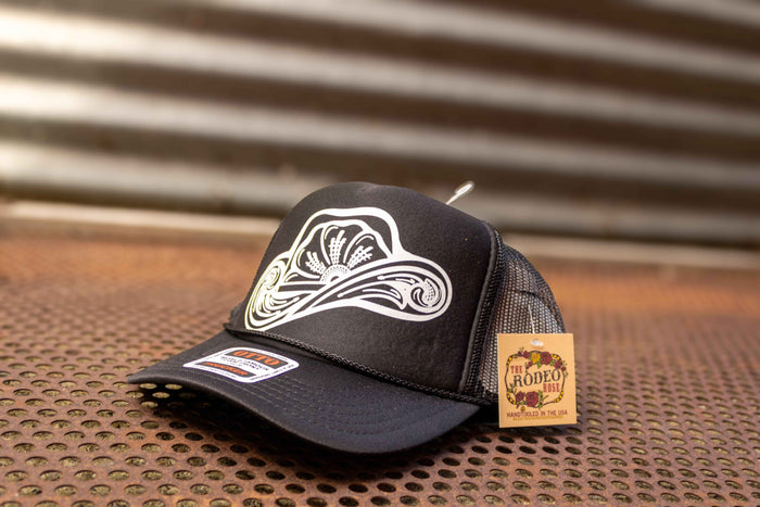 Tooled Cowboy Hat Graphic Cap Neutral