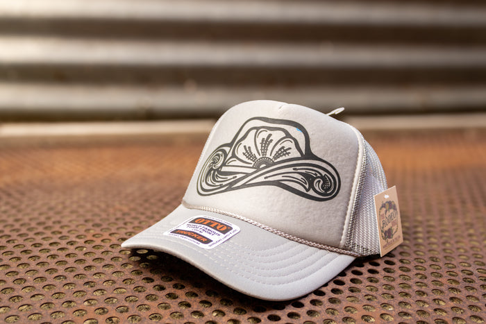 Tooled Cowboy Hat Graphic Cap Neutral