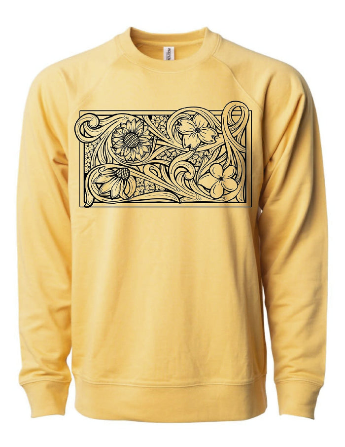 Mustard / Black Floral / Small