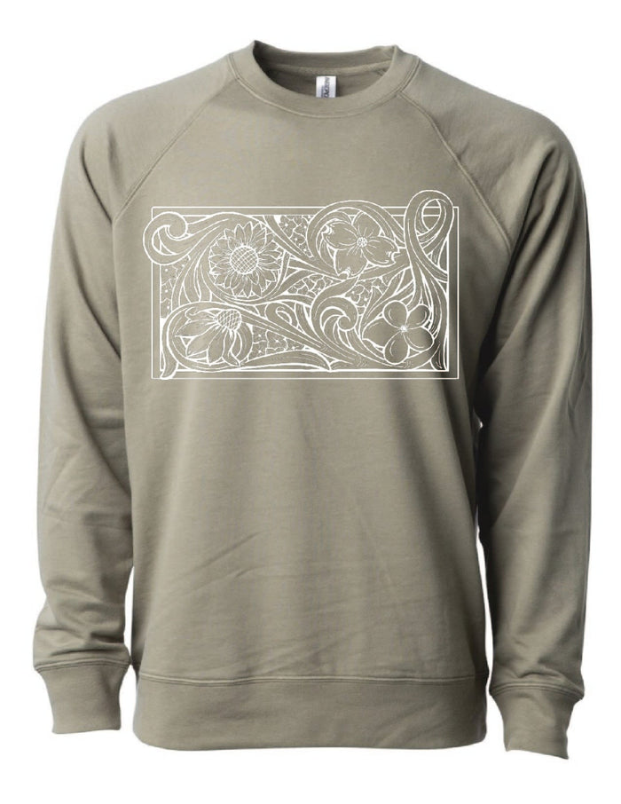 Olive / White Floral / Small