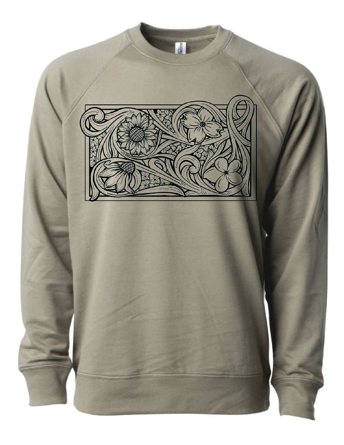 Olive / Black Floral / Small