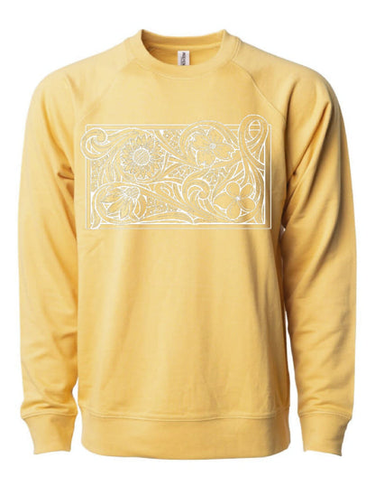 Tooled Floral Crewneck Sweatshirt