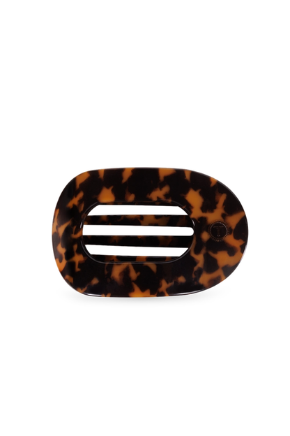 Tortoise Tiny Flat Round Clip
