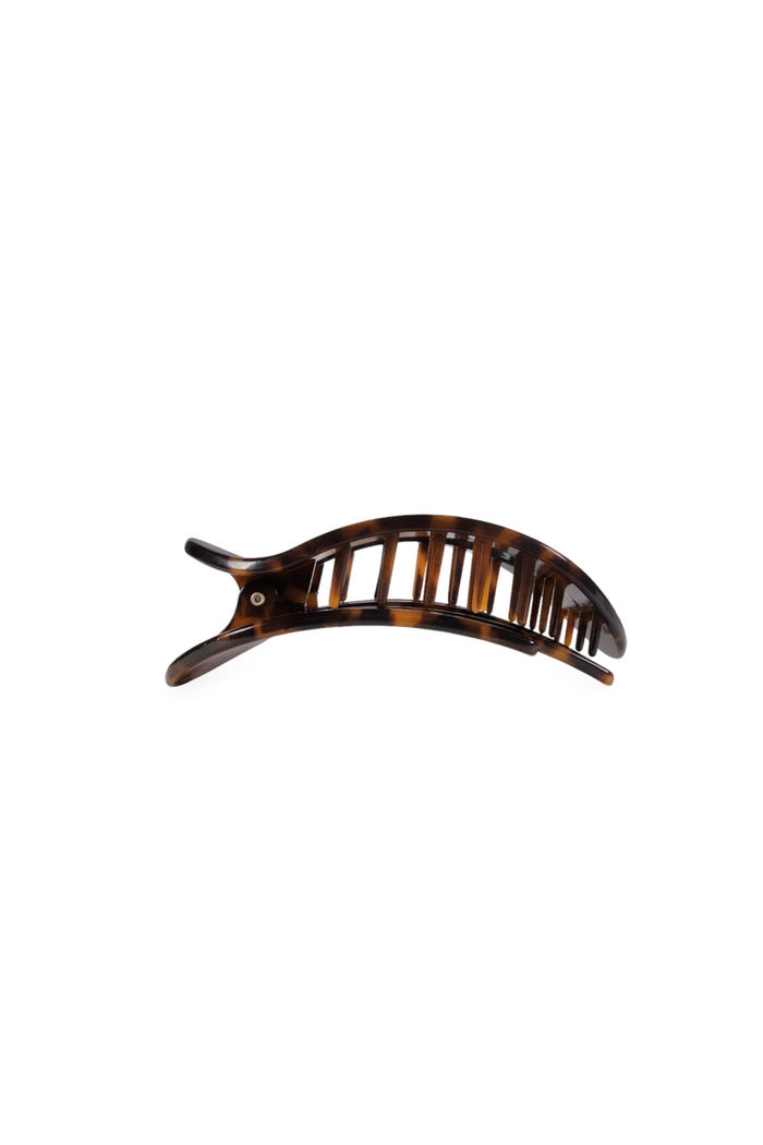 Tortoise Tiny Flat Round Clip