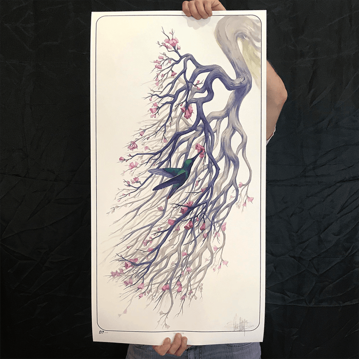 Tranquil - LIMITED EDITION - BoxWood Board Designs - 18" x 36" - - Awakening Print