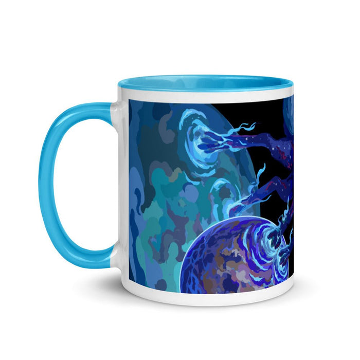 Transcendence Mug with Color Inside - BoxWood Board Designs - Blue - -