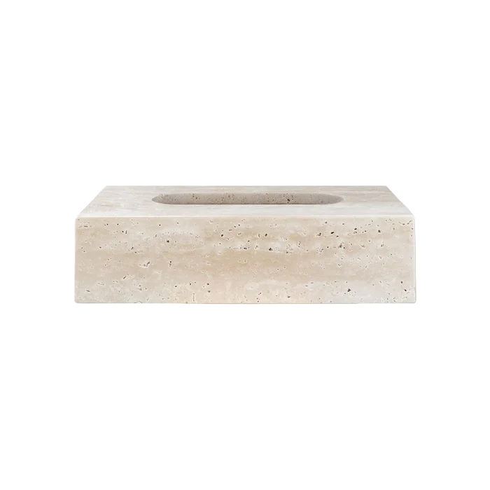 Travertine Tissue Box Cover