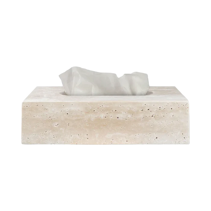 Travertine Tissue Box Cover
