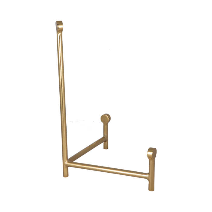 With its sturdy design, this black tripod stand is a great piece to showcase your unique plates and decorative trays.