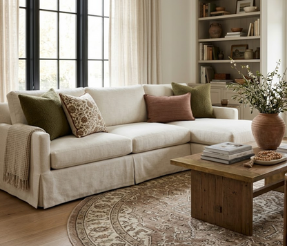 Tristan Pillow Cover in Roux, Rose Tarlow Textiles