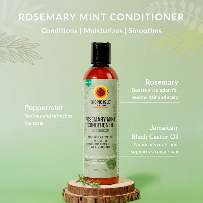 Tropic Isle Living Hair Gro Rosemary Mint Conditioner 8oz