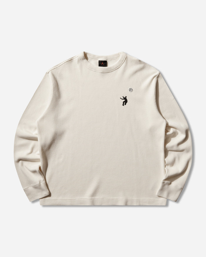Nike Jordan M J Uni Frag Thermal Pale Ivory/Team Orange/White T-Shirts Longsleeve IM6558-110