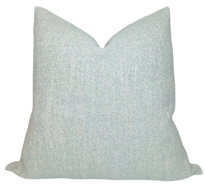 Vail Boucle Pillow Cover in Blue, Larsen Textiles