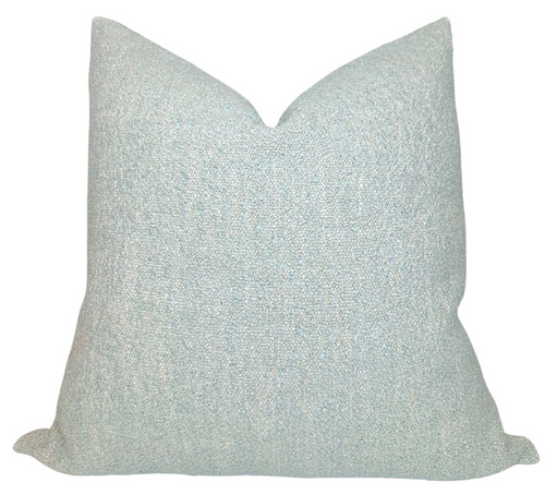 Vail Boucle Pillow Cover in Blue, Larsen Textiles