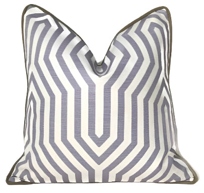 Vanderbilt Pillow Cover in Lavender, Schumacher Textiles