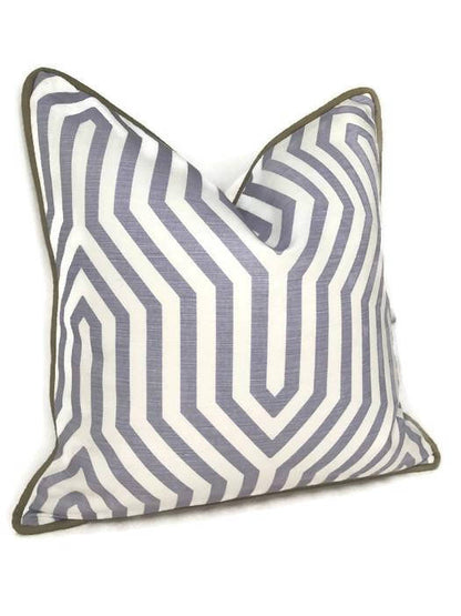 Vanderbilt Pillow Cover in Lavender, Schumacher Textiles