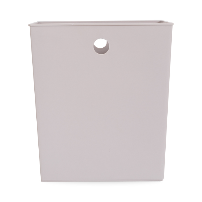 A perfect waste basket liner that is sleek and can fit in any 7" wide and 8" tall waste basket.