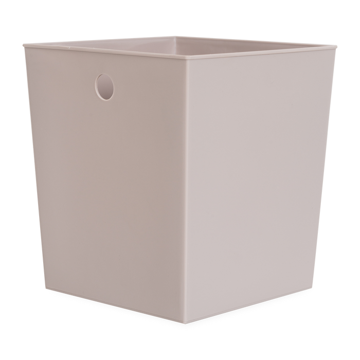 A perfect waste basket liner that is sleek and can fit in any 7" wide and 8" tall waste basket.
