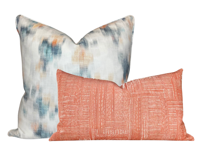 Wild Garden Pillow Cover in Mandarin