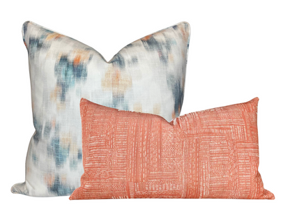 Wild Garden Pillow Cover in Mandarin