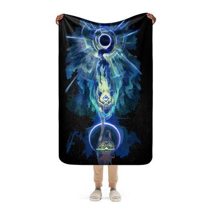 Wolf Star Sherpa blanket