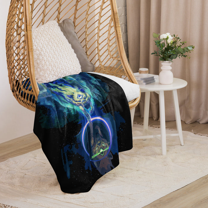 Wolf Star Sherpa blanket