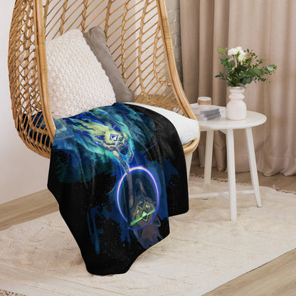 Wolf Star Sherpa blanket