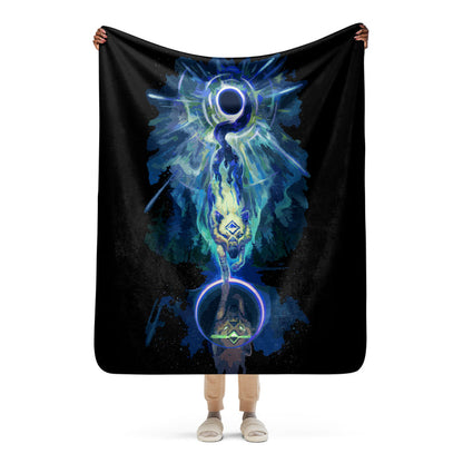 Wolf Star Sherpa blanket