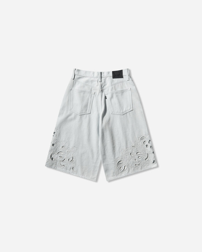 Levi's Wmns Blue Tab Embroidered Bandit Sh Med Indigo Pants Denim 004TD 0000