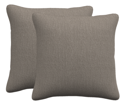 Woven Pillow Cover in Pewter, Indoor Outdoor Pillows