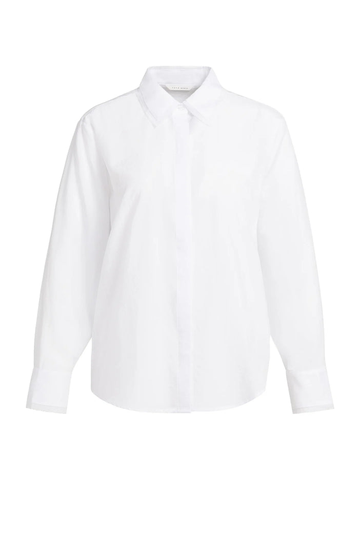 YAYA Blouse with Collar Detail - Pure White 01-201247-609 Shop YAYA at Dotique