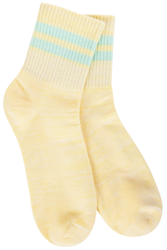 Yellow/Moonlight Stripe World's Softest Socks