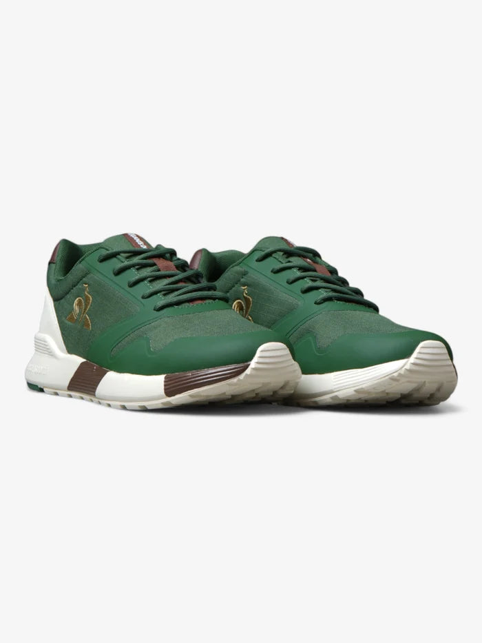 Zapatillas Le Coq Sportif Omega X Sport Verde Marrón Crudo