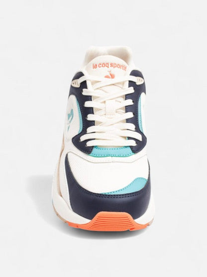 Zapatillas Le Coq Sportif R1100 Pop Blanco Azul Celeste