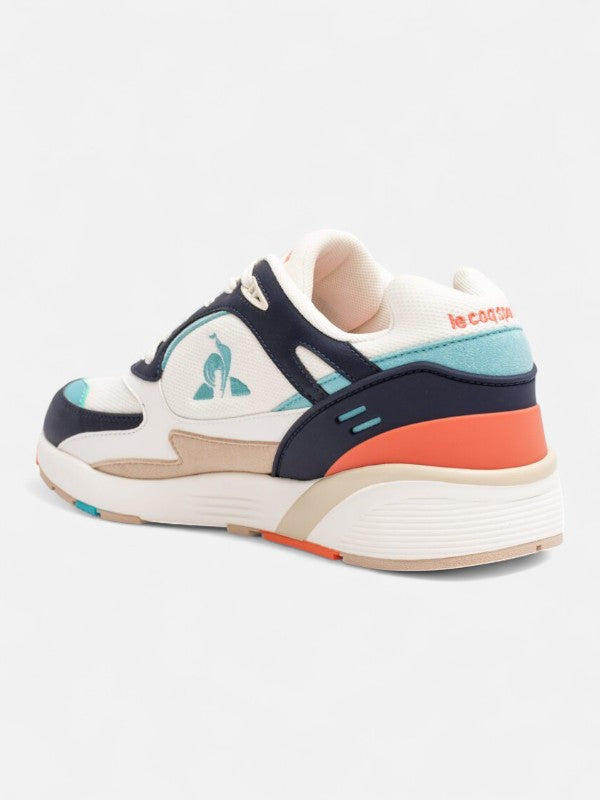 Zapatillas Le Coq Sportif R1100 Pop Blanco Azul Celeste