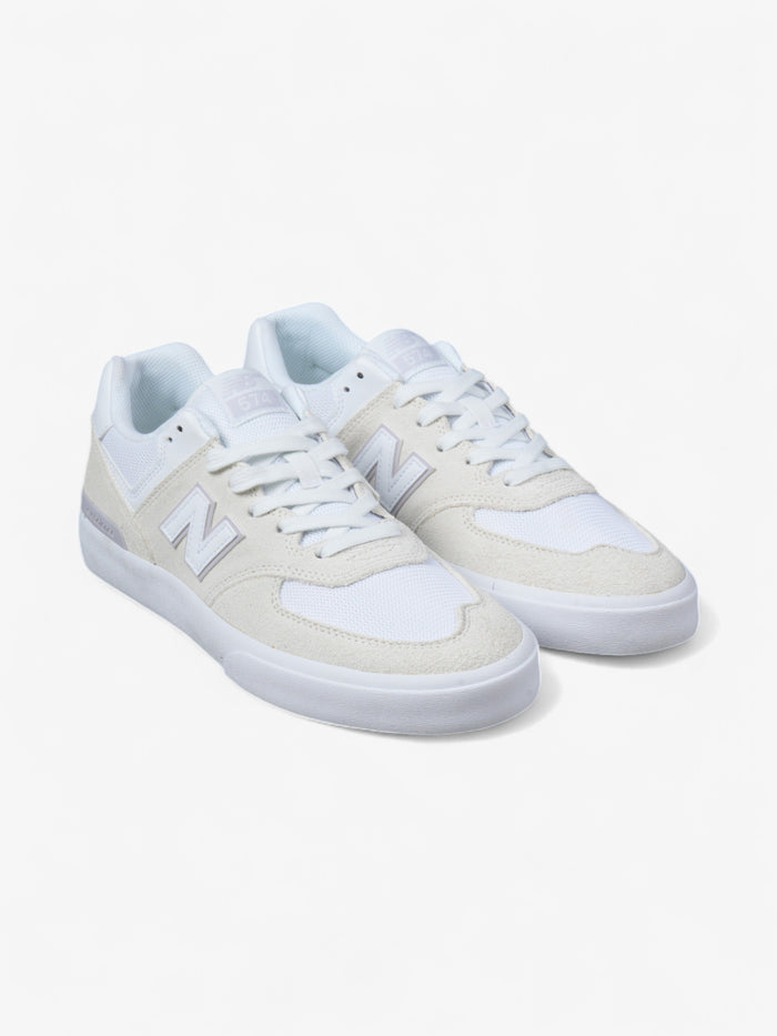 Zapatillas New Balance Numeric 574 Vulc Blanco Crema