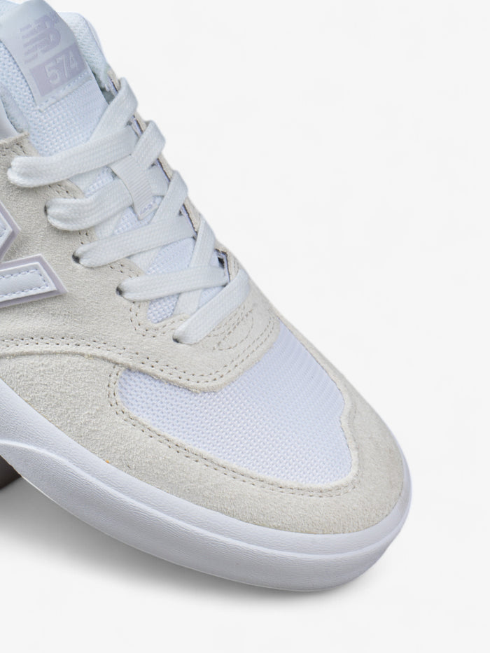 Zapatillas New Balance Numeric 574 Vulc Blanco Crema
