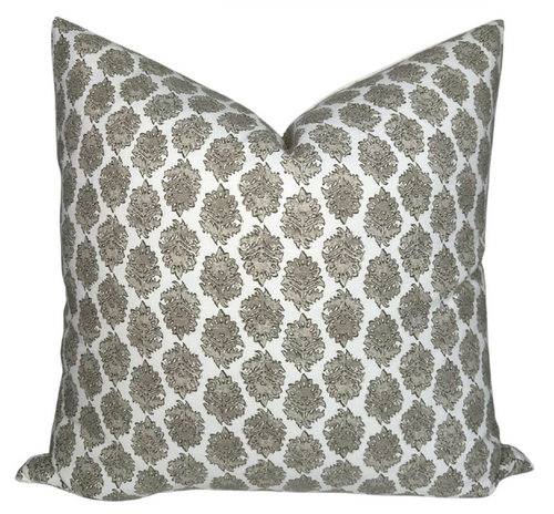 ZIRA Floral Pillow Cover in Bisque