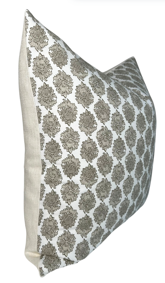 ZIRA Floral Pillow Cover in Bisque