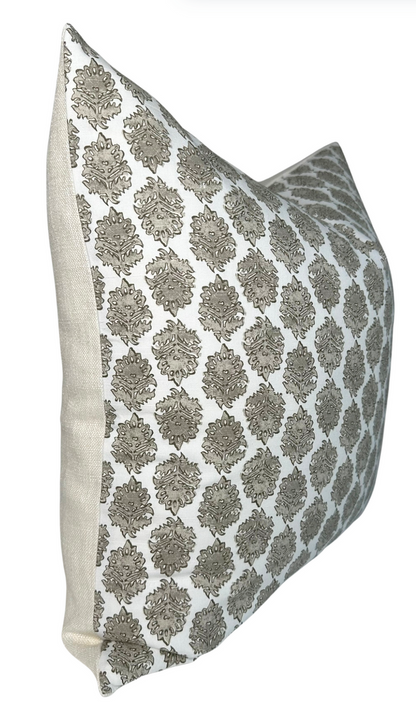 ZIRA Floral Pillow Cover in Bisque