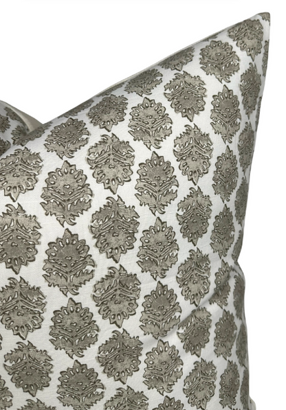 ZIRA Floral Pillow Cover in Bisque